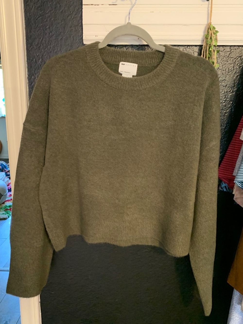 ASOS Design Khaki Green sweater sz Large